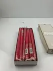 Box of 12 Candle Lite 12" Red Taper Candles Individually Wrapped USA 0212480