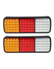 [Giantz] Pair 75 LED Tail Lights 12V in Black
