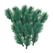 1.6" Artificial Green Pine Needles, 100 Pack Branches Twigs Stems Pick, Style 2