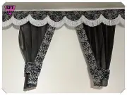 DUTCH STYLE TRUCK CURTAINS GREY DANISH PLUSH VOLVO MAN SCANIA DAF RENAULT