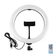 PU455B PU455F 7.6inch USB Dimmable bluetooth RGBW Video Ring Light LED Arc APP Wireless Control for Youtube Tik Tok Live Streaming