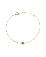 Classic 14K 0.11 ct. tw. Pink Tourmaline Bracelet