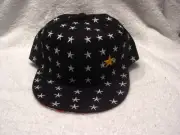 STAR STARS CHILD CHILDREN SNAPBACK FLAT BILL BASEBALL CAP ( BLACK )