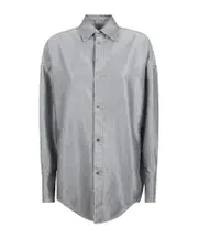 Button-down long-sleeved shirt XS Gray