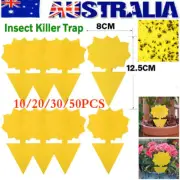10/20/30/50PC Dual Sided Sticky Trap Insect Killer Whitefly Thrip Fruit Fly Gnat