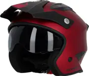 Acerbis Aria Metallic, open face helmet , color: Matt-Red , size: M