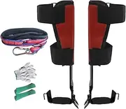 Tree Climbing Tool – Heavy Duty Arborist Gaffs, Reinforced Foot Pedal System | Safety Footwear Straps Complete Tree Spike Gear, Professionals Hunting Gardening Pruning for Outdoor Tree Access