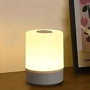 Simofuze Night Light for Kids, Nightlight Rechargeable, Baby Night Light with Touch Control, Touch Lamp with Stepless Dimming, Nursery Lamp with 3 Colors White/Natural/Warm, Cordless Bedside Lamp