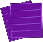 uxcell 4.5 x 1 Inch Safety Reflective Stickers, 10Pcs Adhesive Night Warning Sticker Waterproof Reflector Tape Strip for Helmet Hard Hat Clothing, Purple