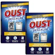 Washing Machine Deep Cleaning Limescale Remover Descaler Oust Dishwasher 2 Pack