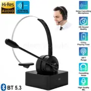 Wireless Bluetooth Headphone Call Center Truck Driver Noise Cancelling Headset