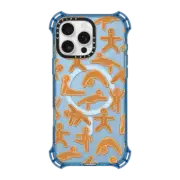 iPhone 16 Pro Max Bounce Case MagSafe Compatible yoga gingerbread man / xmas pattern