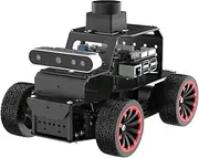 HIWONDER Raspberry Pi 5 Robot Car with 3D Depth Camera MentorPi A1 Ackermann Chassis ROS2-HUMBLE Support SLAM Mapping Navigation and Autonomous Driving（with Raspberry Pi 5 8GB）