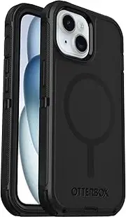 OtterBox Defender Series MagSafe Case for iPhone 15/iPhone 14/iPhone 13, Shockproof, Drop Proof, Ultra-Rugged, Protective Case, 7X Tested to Military Standard, Black