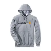 Sweatshirt With Cap with Logo Carhartt Signature Grey Melange 2XL