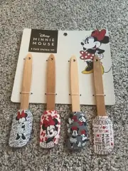 Disney Minnie Mouse Mini Spatula Set Of 4 NWT