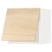 METOD wall cabinet horizontal, white/Askersund light ash effect, 40x37x40 cm
