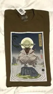 2025 Star Wars Celebration Japan Yoda Badge Art T-Shirt XL AUTHENTIC