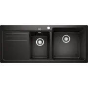 Blanco Double Bowl Sink with DrainerBlack NAYA8SBRK5