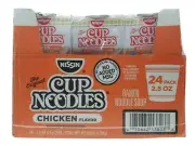 Nissin 827961 Cup Noodles, Chicken, 2.5 oz Cup, 24 per Carton