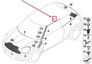 MINI PACEMAN R61 Front Right Door Upper Seal 9808778 51139808778 NEW GENUINE