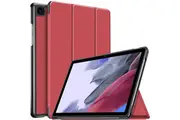 For Samsung Galaxy Tab A7 Lite Cover, Tab SM-T220 / SM-T225 8.7 2021 Case Folio Leather Smart Magnetic Flip Stand Case Cover (Red)