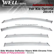 WELLvisors Window Visors For Kia Optima 2016-2020 Rain Guards Wind Deflectors (for: Kia)