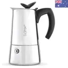 Musa Espresso Coffee Maker, 2 Cups, Black/Silver