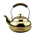 加厚不銹鋼茶壺燒水壺黑色茶水壺飯店提柄大容量金色泡茶壺帶濾網