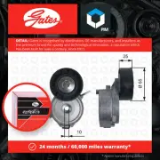 Aux Belt Tensioner fits PEUGEOT 508 Mk1 2.2D 10 to 18 4HL(DW12C) Drive V-Ribbed