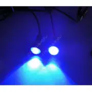 US Blue LED Boat Light Silver Waterproof Outrigger Spreader Transom Underwater