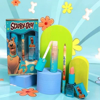 NEW Glamlite x Scooby-Doo 3 Piece Lip Kip Lipstick Lip Liner Lip Gloss SET