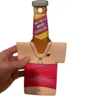 TRASHY TRAILER PARK GIRL w/ Ass Thong - Beer Bottle Can Foam - Funny GaG Joke