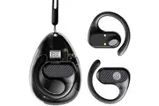 Wireless Bluetooth Headphones Bluetooth 5.3 Noise Cancelling with Microphone and Ear Hook for Android/iOS(Black)