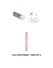 Lightech T8 LED 2’ 15w FULL SPECTRUM LIGHT 4000K - PACK OF 4