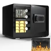 DAYI Safe Box with Fireproof Waterproof Bag, 1.4 Cubic Feet Home Security Saf