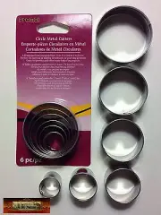 M00230-FS MOREZMORE 6 Sculpey Round Circle Hole Cutter Sculpting Clay Tools