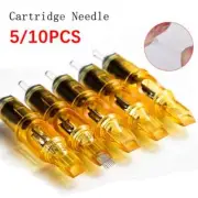 5/10pcs Yellow Tattoo Cartridge Needle For Tattoo Machine Pen Needle Accessories