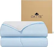 OAITE Cooling Comforter Twin Size, Double-Sided Cold Tech Fabric Cooling Blanket for Night Sweats and Hot Sleepers, Q-Max > 0.4，Summer Comforter, Breathable Soft Silky Smooth Lightweight