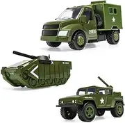 [Corgi] Chunkies Military Army Green Rocket Truck, Armored Tank and Radar Truck Triple Pack Toy Vehicles CHP04