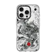 iPhone 16 Pro Clear Case MagSafe Compatible Power Dragon