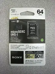 Sony 64G micro XAVC S 4K Ultra HD best SD card for RX0 II AS200V AS100V action
