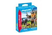 9pc Playmobil 21x15cm Viking w/ Guard Dog Kids Action Figure Play Set 4y+