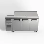Skope ReFlex 3 Solid Door GN Compatible Salad Preparation Fridge - Salad Bar Fridges (RF7.PPS.3.SD) - RF7.PPS.3.SD