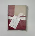 Pottery Barn Bryce Check Plaid EURO sham red / ivory Christmas
