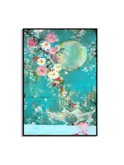 [Namly Design] Floral Harmony Deer Art Poster