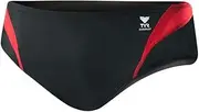 [TYR] Sport Boys' Alliance Durafast Splice Racer Swim Suit (Black/Red, 26)