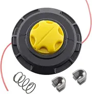 HURI M10x1.25mm Trimmer Head Weed Eater Bump Feed Trimmer Line Twister Whipper Snipper Replacement Attachment Universal for Brushcutter Lawnmower AU