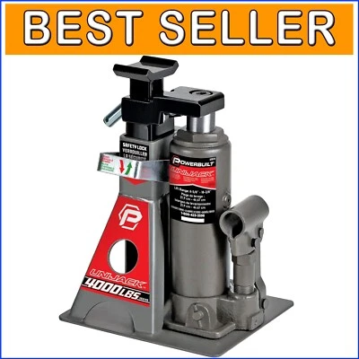 Compact Portable 2 Ton UniJack: Versatile Hydraulic Jack & Jack Stand in One