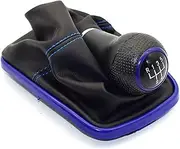 DETBXBGKX 12mm 5/6 Speed Car Gear Shift Knob Lever Shifter Gaitor Boot Fit for Volkswagen Fit for VW 1999-2004 Fit for Golf 4 IV MK4 GTI R32 Fit for Bora Fit for Jetta MT Shift knob(5 Speed-02)